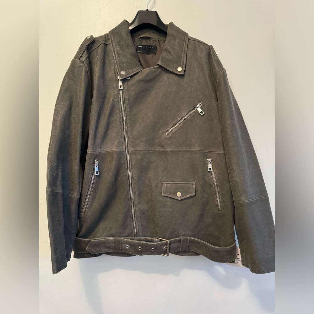 Asos Man Real Leather Biker Jacket